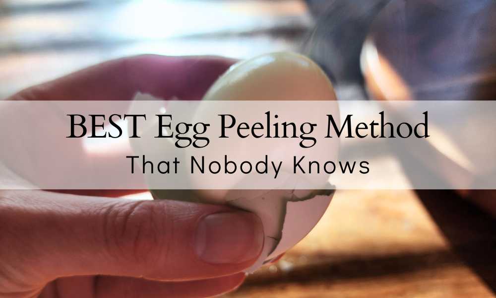 #1 BEST METHOD for Peeling Hard Boiled Eggs